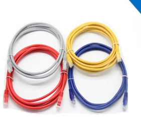 CABLE BRASSAGE 2M UTP CAT6/6A (BLEU-ROUGE-GRIS-JAUNE) GI-COR2M6A