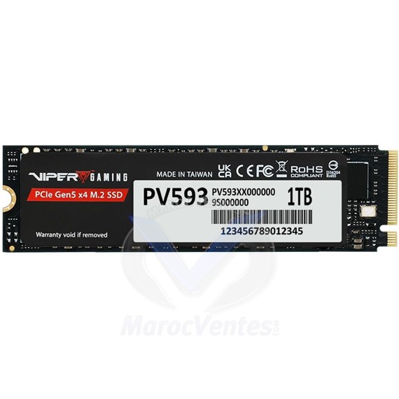 Patriot PV593 1TSSD M.2 Gen5 jusqu