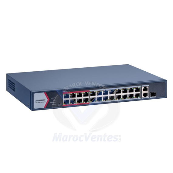 SWITCH 24 PORTS FAST ETHERNET 10/100MB SMART POE DS-3E1326P-EI/M