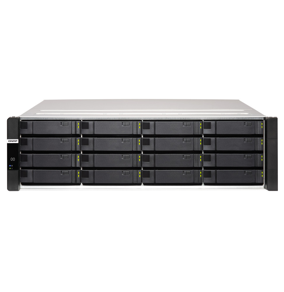 QNAP SERVEUR NAS DUAL CONTROLLER RACK 16 BAIES 64 GB RAM, 0TB DISKLESS ES1686DC-R2-2123IT
