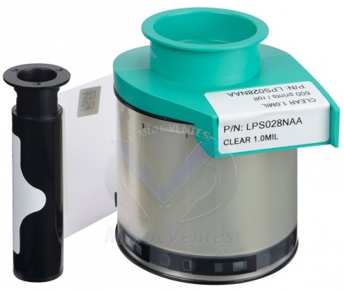 Film de lamination Clear patch 1.0 mil Evolis LPS028NAA